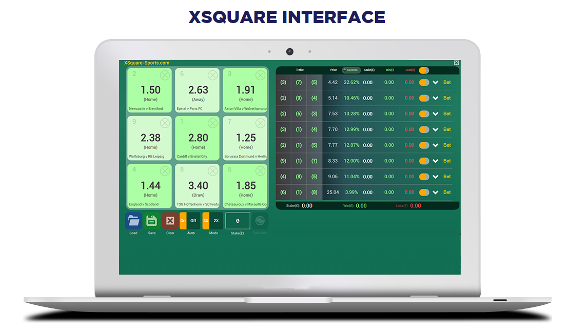 xsquare sports interface