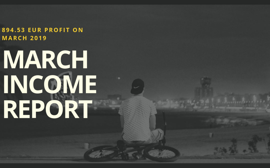 Affiliate Income Report – 894.53 EUR Profit On March 2019