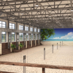 indoor beach voleyball courts